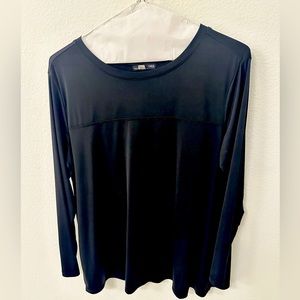 Zara long sleeve black shirt